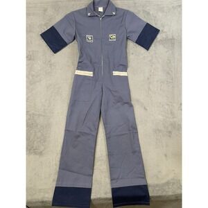 Vintage 1970's Childs 12 Kennedy Space Center Astronaut Jumpsuit Full Zip